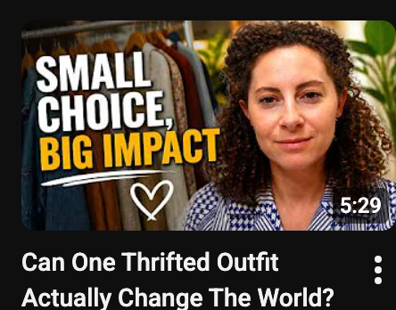Video thumbnail for ZÁY SHEEN webisode — woman with curly hair next to text reading Small Choice, Big Impact